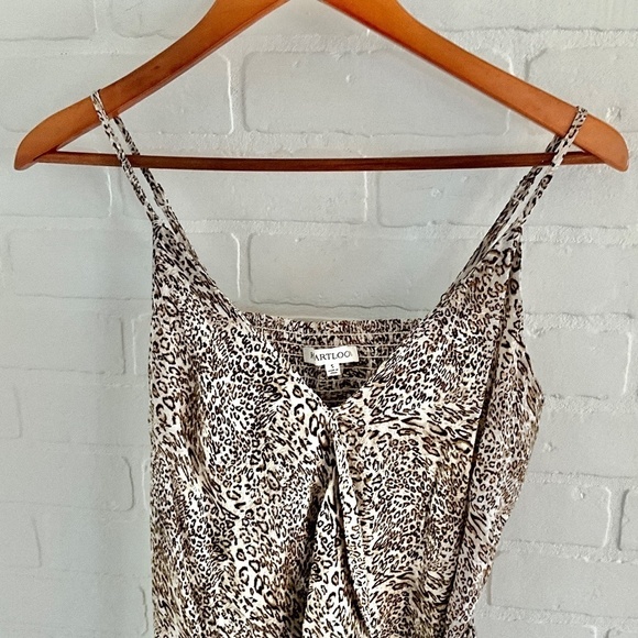 REVOLVE x Heartloom Mini wrap dress Leopard print Mobwife Lightweight S - Picture 4 of 10